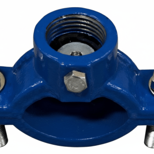 ABRAZADERA TIPO SADDLE PARA TUBERÍA AC (FIBROCEMENTO) ROSCA MÉTRICA PN10/PN16